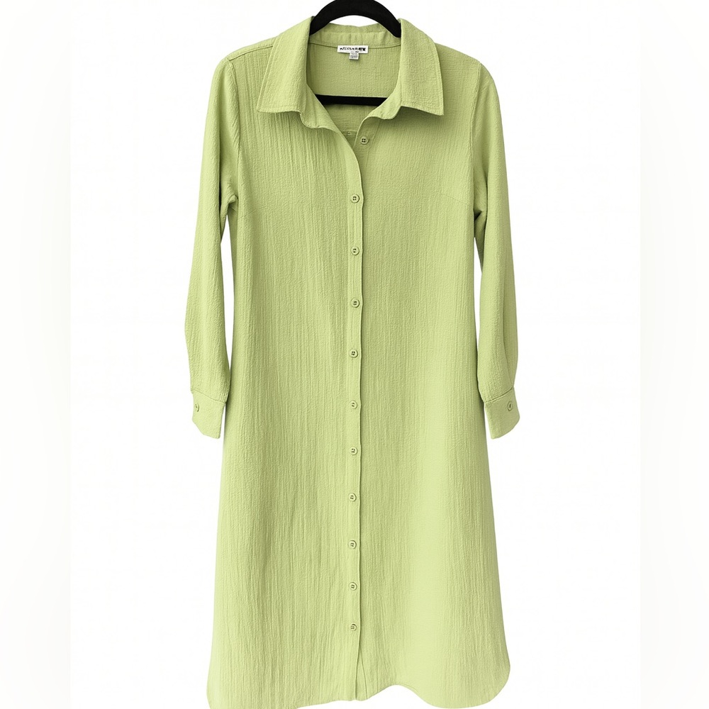 Fashion Nova Light Green Long Sleeve Maxi Dress